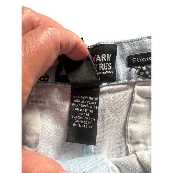 RAW YARN INDUSTRIES Men's Stretch Short Size 36 Light Blue Ice Cream & Sunglasse - Picture 6 of 7